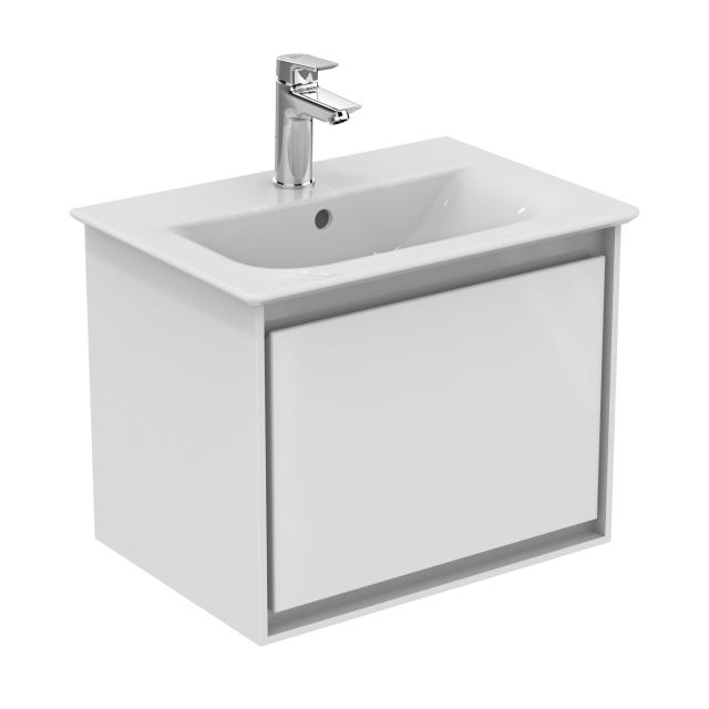 Ideal Standard Connect Air Handwaschbeckenunterschrank mit 1 Auszug weiß glanz/hellgrau matt