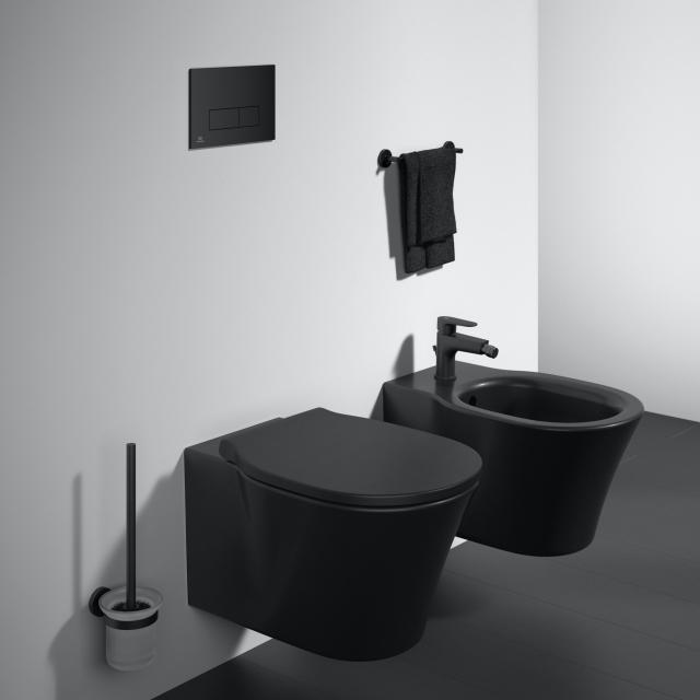 Ideal Standard Connect Air Wand-Tiefspül-WC ohne Spülrand schwarz matt