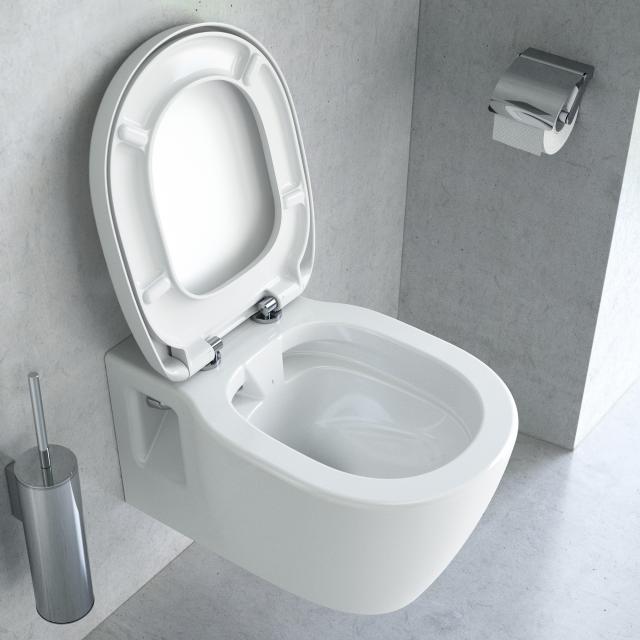 Ideal Standard Connect Wand-Tiefspül-WC, ohne Spülrand, mit WC-Sitz weiß