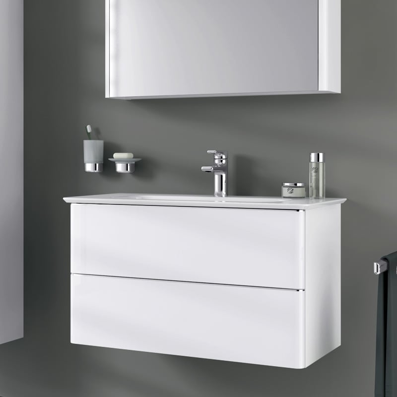 ideal standard softmood waschtischunterschrank b 80 h 475 t 44 cm front weiss hochglanz korpus weiss hochglanz  is t7801wg_1a