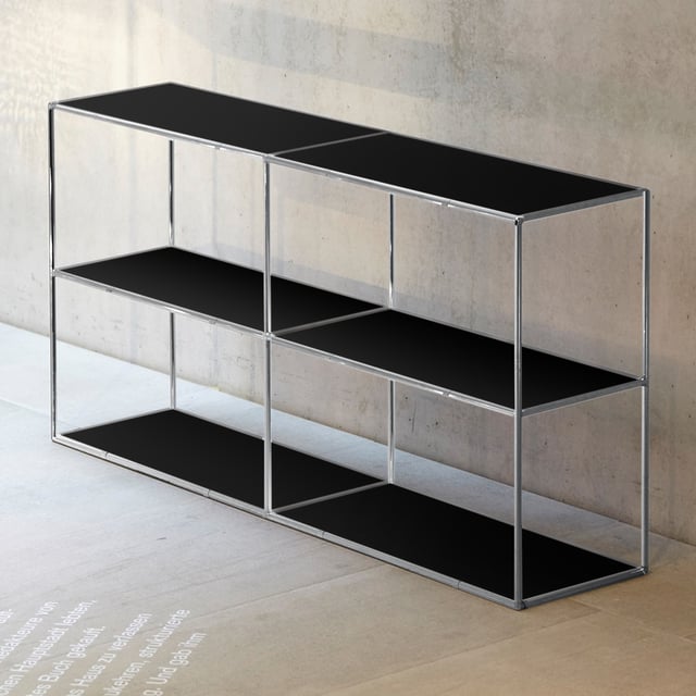 Jan Kurtz Home Regal chrom/schwarz - 496148