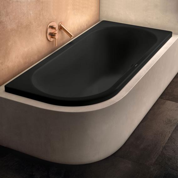 Kaldewei Centro Duo 1 Eck-Badewanne, Einbau schwarz matt