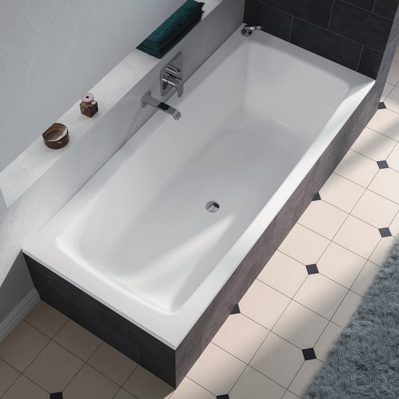 KALDEWEI CAYONO DUO rectangular bath, builtin white 272500010001