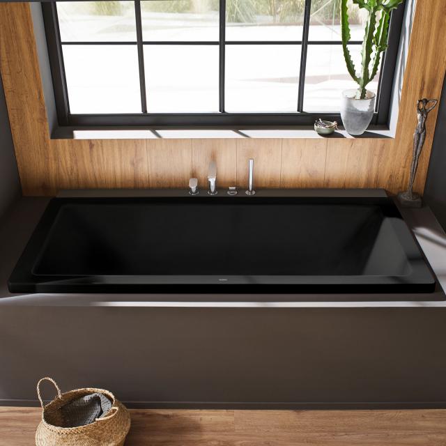 Kaldewei Conoduo Rechteck-Badewanne, Einbau schwarz matt