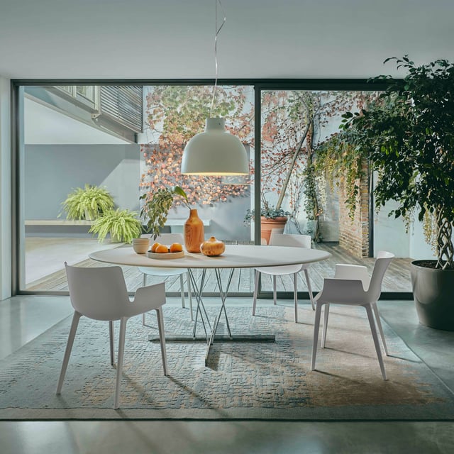 Kartell Bellissima pendant light, E27 dimmable, white - 0945003