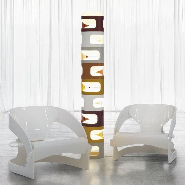 Kartell KD28 table lamp, E14 taupe/satin - 09485TO | REUTER