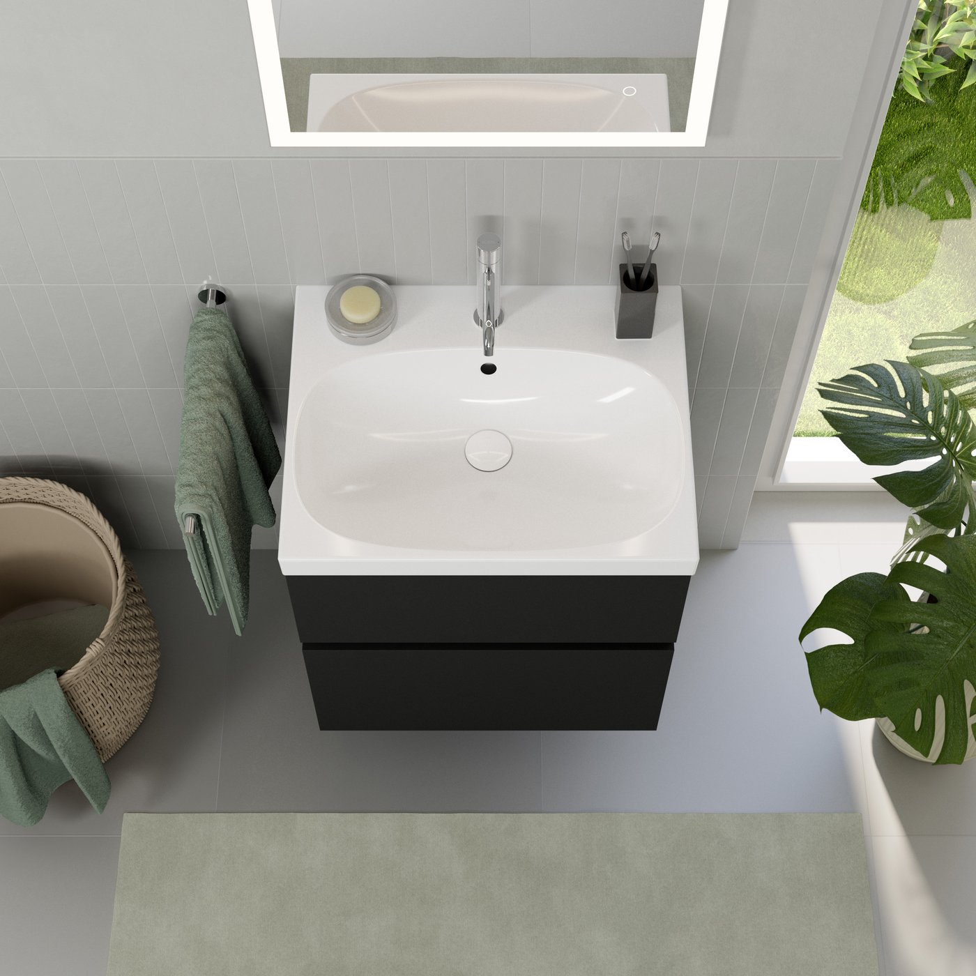 Geberit Waschtisch Mit Unterschrank 60 Cm