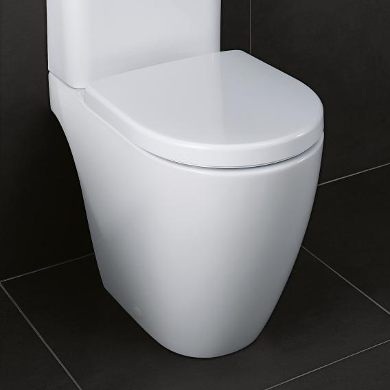 Geberit iCon Stand-Tiefspül-WC für Kombination, ohne Spülrand weiß, mit KeraTect