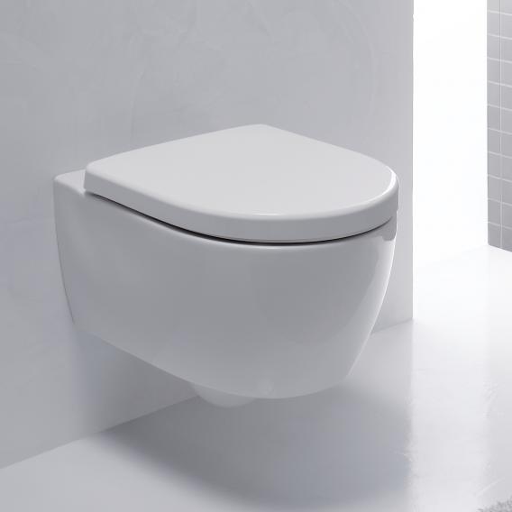 Geberit iCon Wand-Tiefspül-WC, Ausführung kurz ohne Spülrand, weiß, mit KeraTect