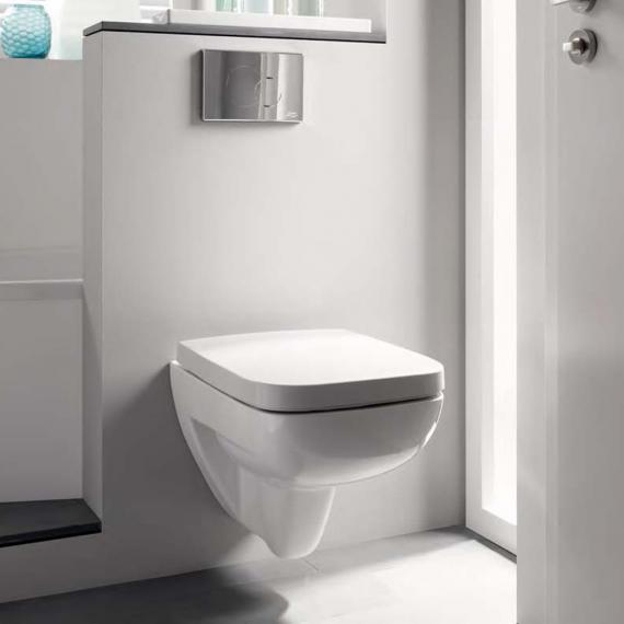 Geberit Renova Plan Wand-Tiefspül-WC ohne Spülrand, weiß, mit KeraTect -  202170600 | REUTER