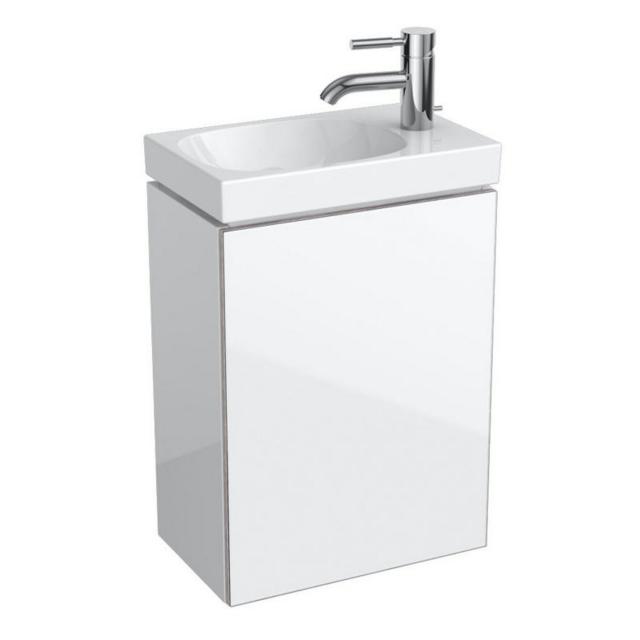 Geberit Acanto Handwaschbeckenunterschrank mit 1 Tür weiß/weiß hochglanz