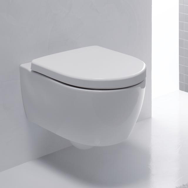 Geberit iCon Wand-Tiefspül-WC, Ausführung kurz ohne Spülrand, weiß, mit KeraTect