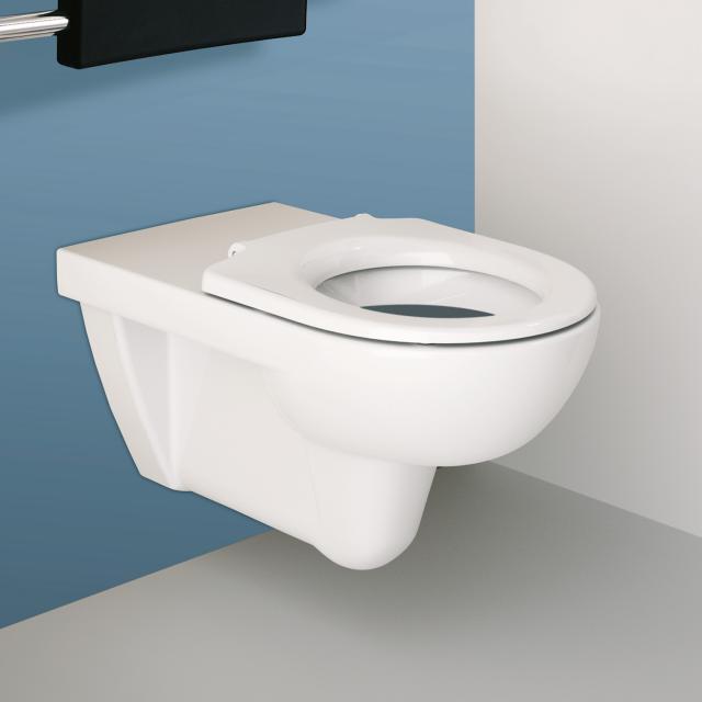 Geberit Renova Comfort Wand-Tiefspül-WC mit Spülrand, weiß, mit KeraTect