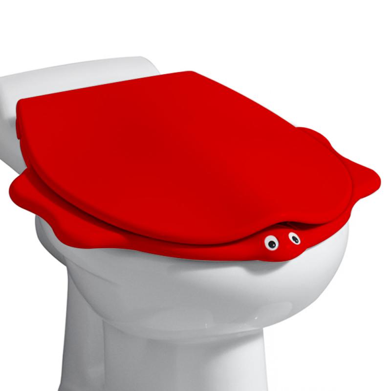 Geberit Bambini WC-Sitz im Tierdesign mit Deckel rot ohne