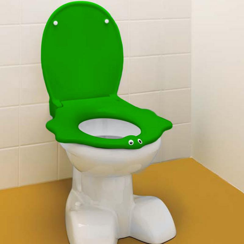 Keramag Kind WC Sitz im Tierdesign mit Deckel gr n ohne Absenkautomatik  