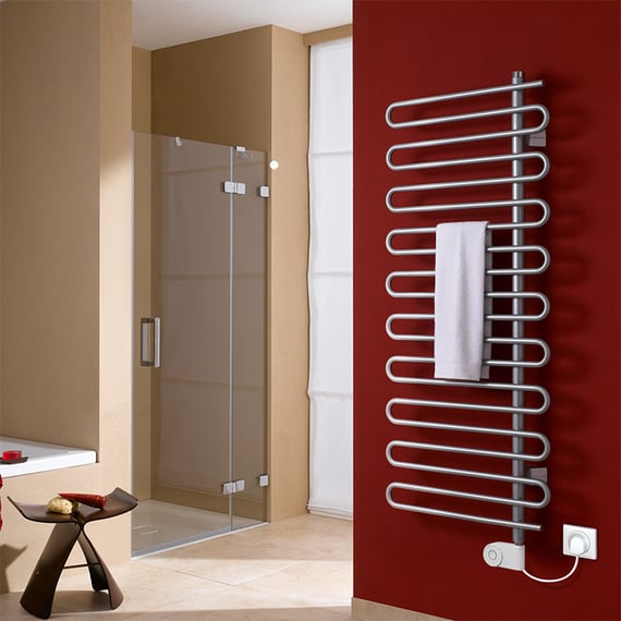 Wc Electric Radiator Kermi Icaro-E towel radiator, purely electrical operation 400 W ...