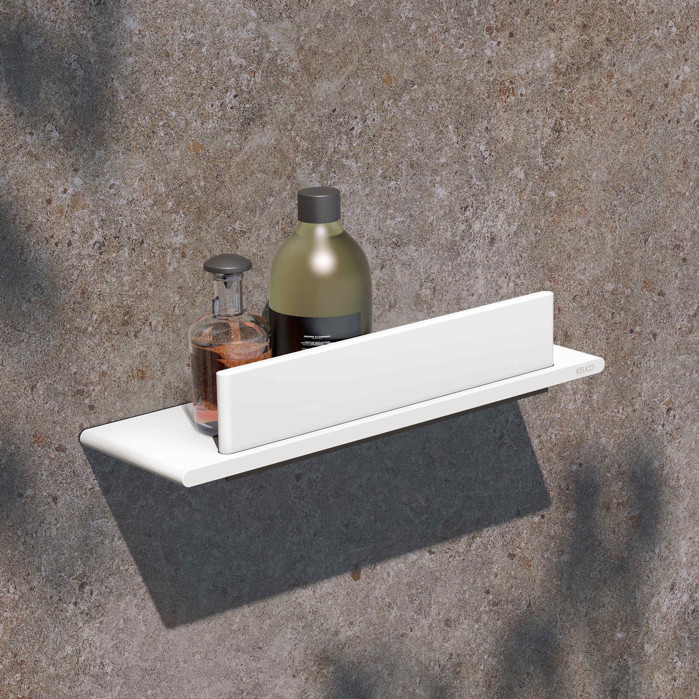Keuco Aveno Matt White Corner Shower Shelf