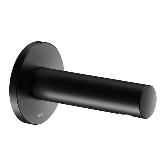 Speakman CDS1574-MB Lura Bec De Baignoire Noir Mat - 14 Cm, Installation Murale, Construction Métal Solide
