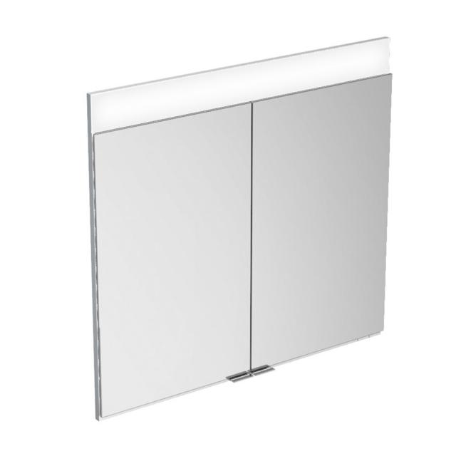 Keuco Edition 400 Spiegelschrank mit Beleuchtung und 2 Türen Unterputz, neutralweiß, ohne Spiegelheizung