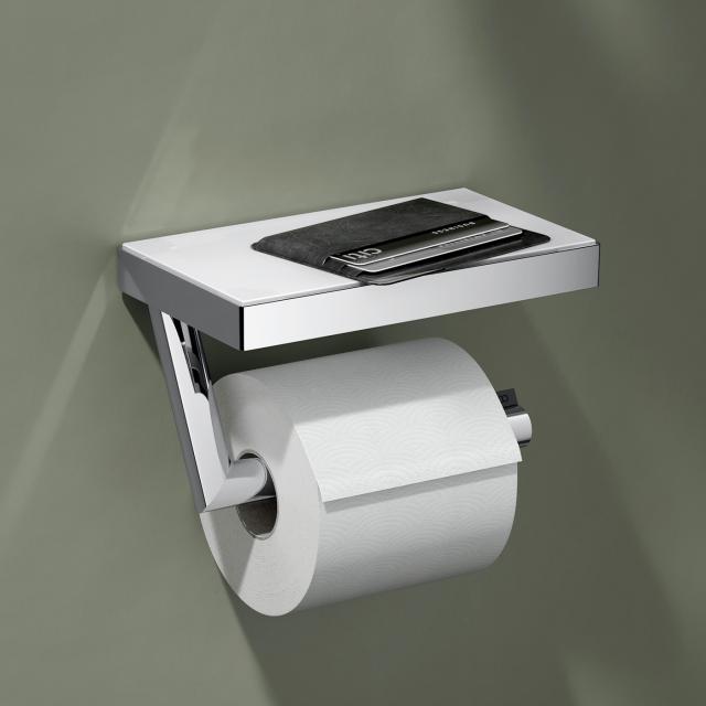 Keuco REVA Toilettenpapierhalter mit Ablage chrom