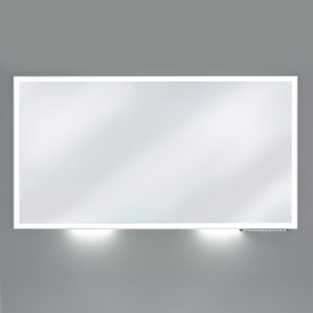 Keuco Royal Lumos Spiegel mit LED-Beleuchtung silber eloxiert, mit Spiegelheizung