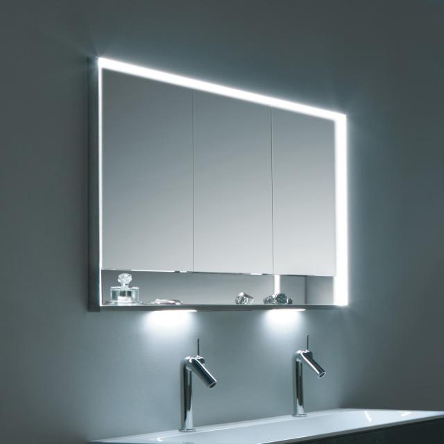 Keuco Royal Lumos Spiegelschrank mit Beleuchtung und 3 Türen Unterputz, SmartHome fähig