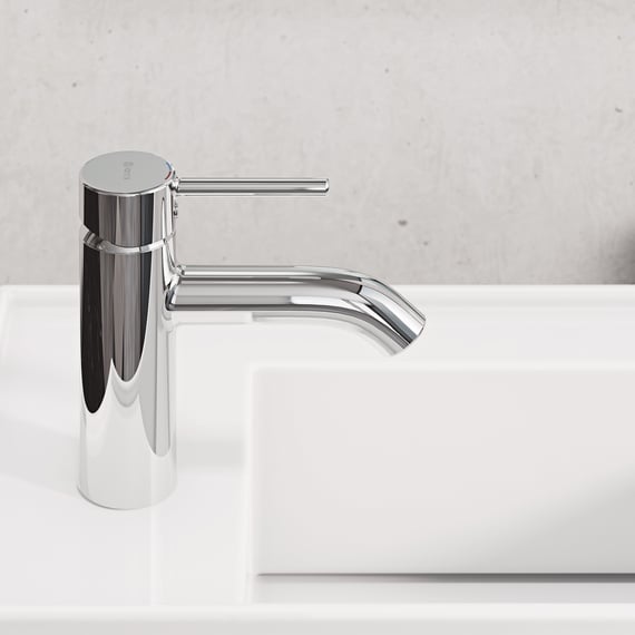 SCHÜTTE MANHATTAN 33018 Mitigeur Lavabo Blanc Avec Bonde Pop-Up - Robinet Salle De Bain Design Élégant