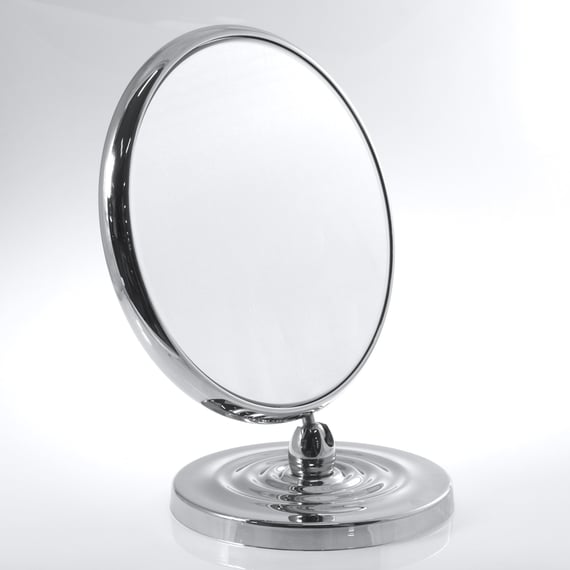 KOH-I-NOOR TOELETTA double-sided beauty mirror with base chrome - 385KK-3