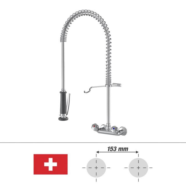 KWC Gastro Zweigriff-Küchenarmatur, für die Schweiz