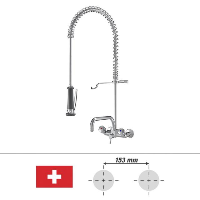 KWC Gastro Zweigriff-Küchenarmatur, für die Schweiz