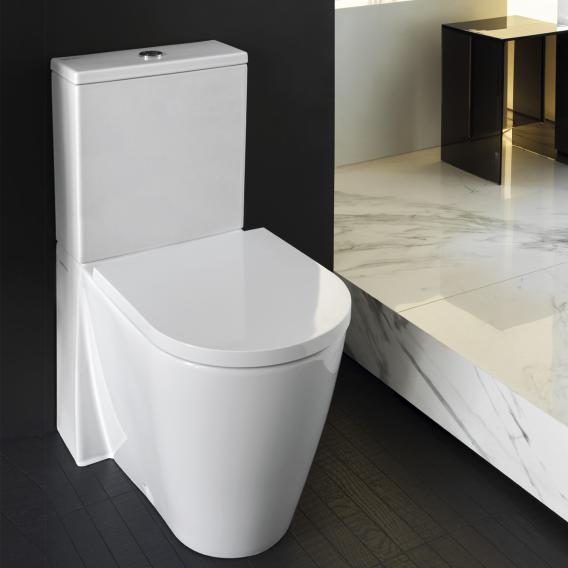 effect Groet Tarief Kartell by LAUFEN Stand-Tiefspül-WC für Kombination, spülrandlos weiß, mit  CleanCoat - H8243374000001 | REUTER