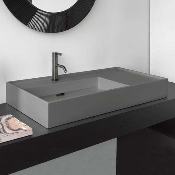 Kartell LAUFEN Waschtisch grau matt - H8103387591121 | REUTER