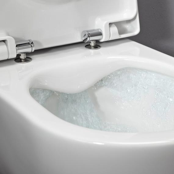 LAUFEN mit WC-Sitz weiß REUTER Wand-Tiefspül-WC, - spülrandlos, H8669570000001 | Pro
