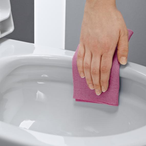 REUTER Pro Wand-Tiefspül-WC, mit spülrandlos, mit LAUFEN weiß, - CleanCoat H8209664000001+H8989660000001 WC-Sitz |