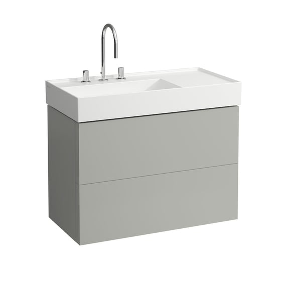 Kartell LAUFEN vanity unit with 2 pull-out compartments front