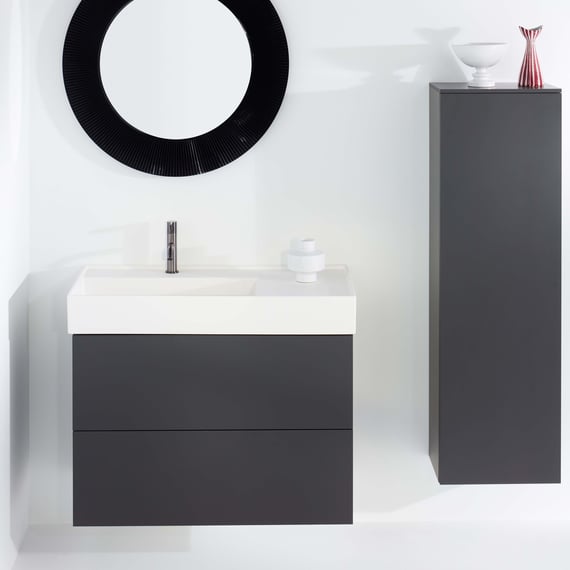 Kartell LAUFEN vanity unit with 2 pull-out compartments front