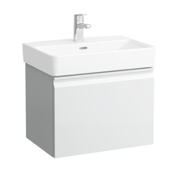 LAUFEN Pro S vanity unit with 1 pull-out compartment matt white ...