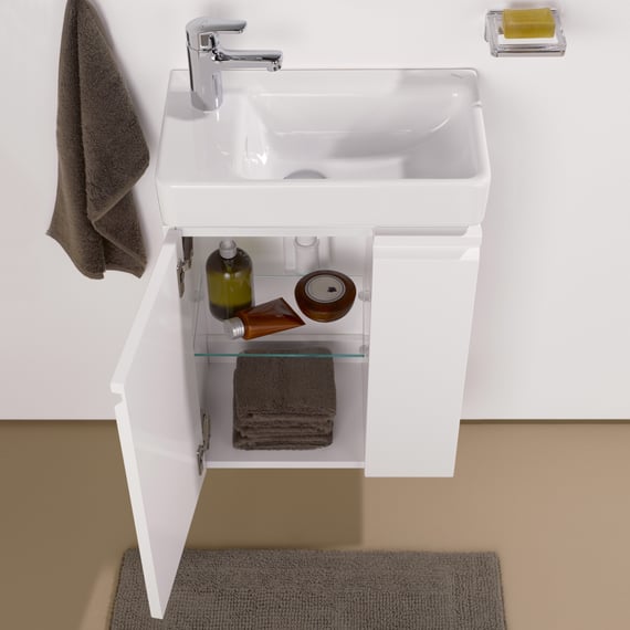 LAUFEN Pro S Waschtisch mit Unterschrank, 1 Tür weiß matt, WT weiß 