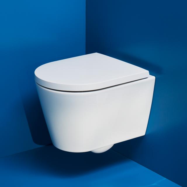 Kartell by LAUFEN Wand-Tiefspül-WC Compact, spülrandlos weiß, mit CleanCoat