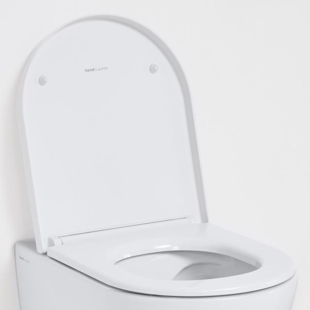 Kartell by LAUFEN WC-Sitz, abnehmbar weiß, mit Absenkautomattik