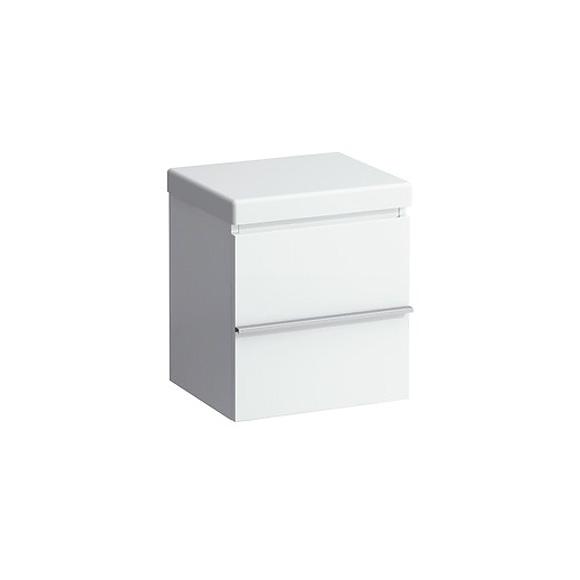 LAUFEN Case Rollcontainer mit 2 Auszügen Front weiß glanz/Korpus weiß glanz