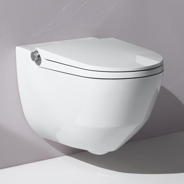 LAUFEN Cleanet Riva Dusch-WC Komplettanlage, mit WC-Sitz weiß mit Clean Coat