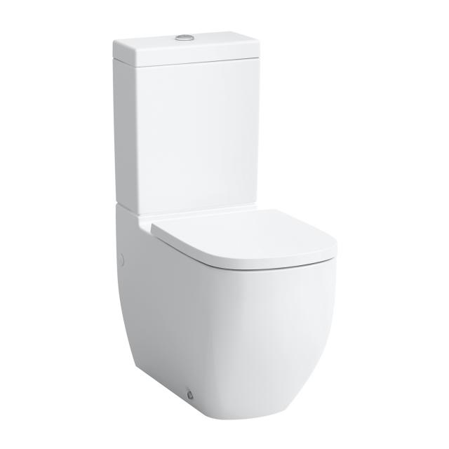 LAUFEN INO / Palomba Stand-Tiefspül-WC-Kombination, spülrandlos weiß matt