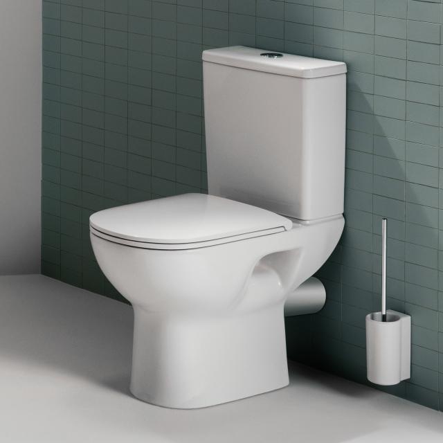 LAUFEN LUA Stand-Tiefspül-WC für Kombination weiß, mit Clean Coat, Abgang waagerecht