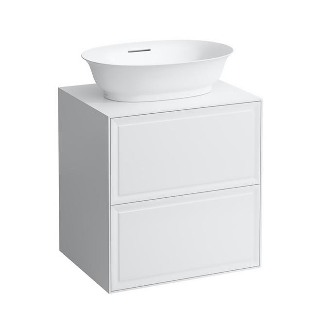 LAUFEN The New Classic Waschtischunterschrank für Aufsatzwaschtisch mit 2 Auszügen Front weiß glanz/Korpus weiß glanz