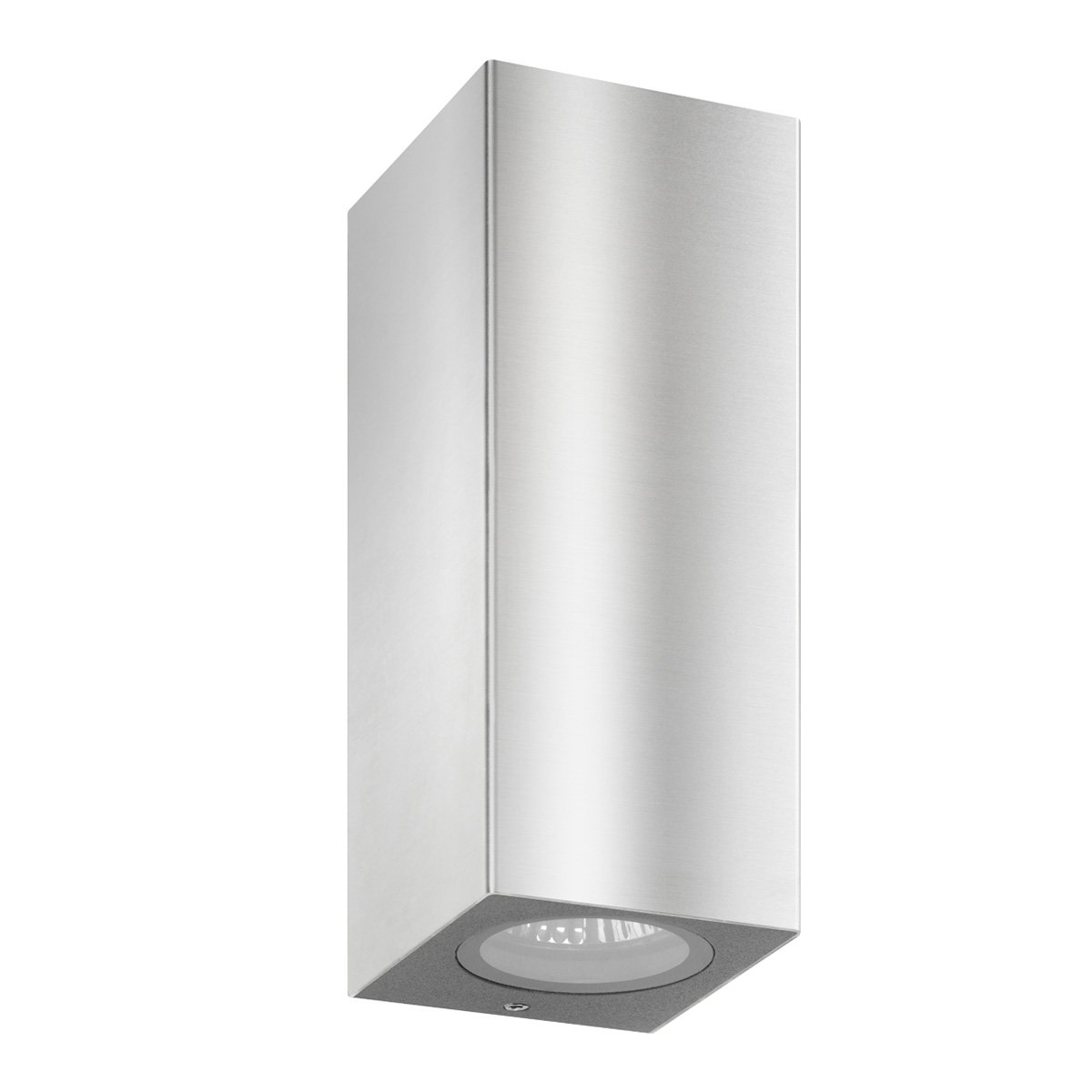 LCD 5051 wall light, GU10 dimmable, brushed stainless steel - 5051 | REUTER