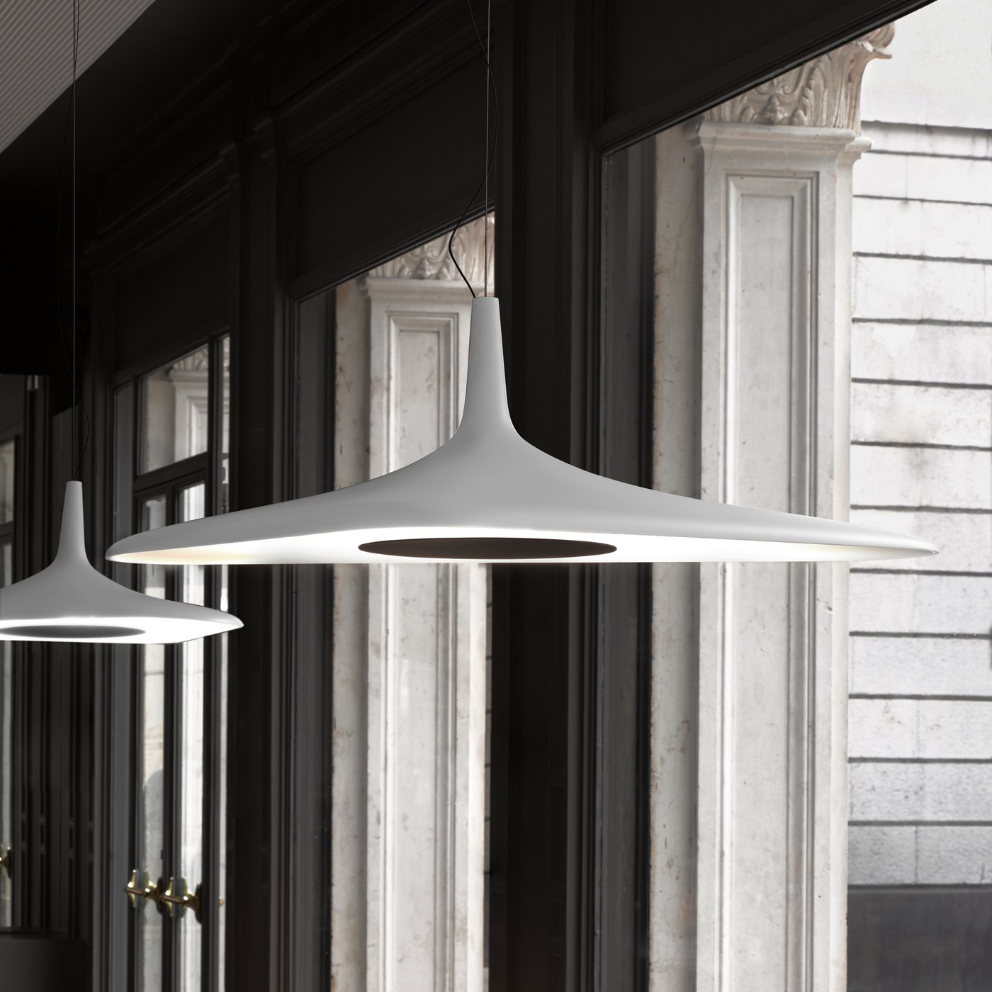 Luceplan Soleil Noir D89s LED pendant light white - 1D890S000002 | REUTER