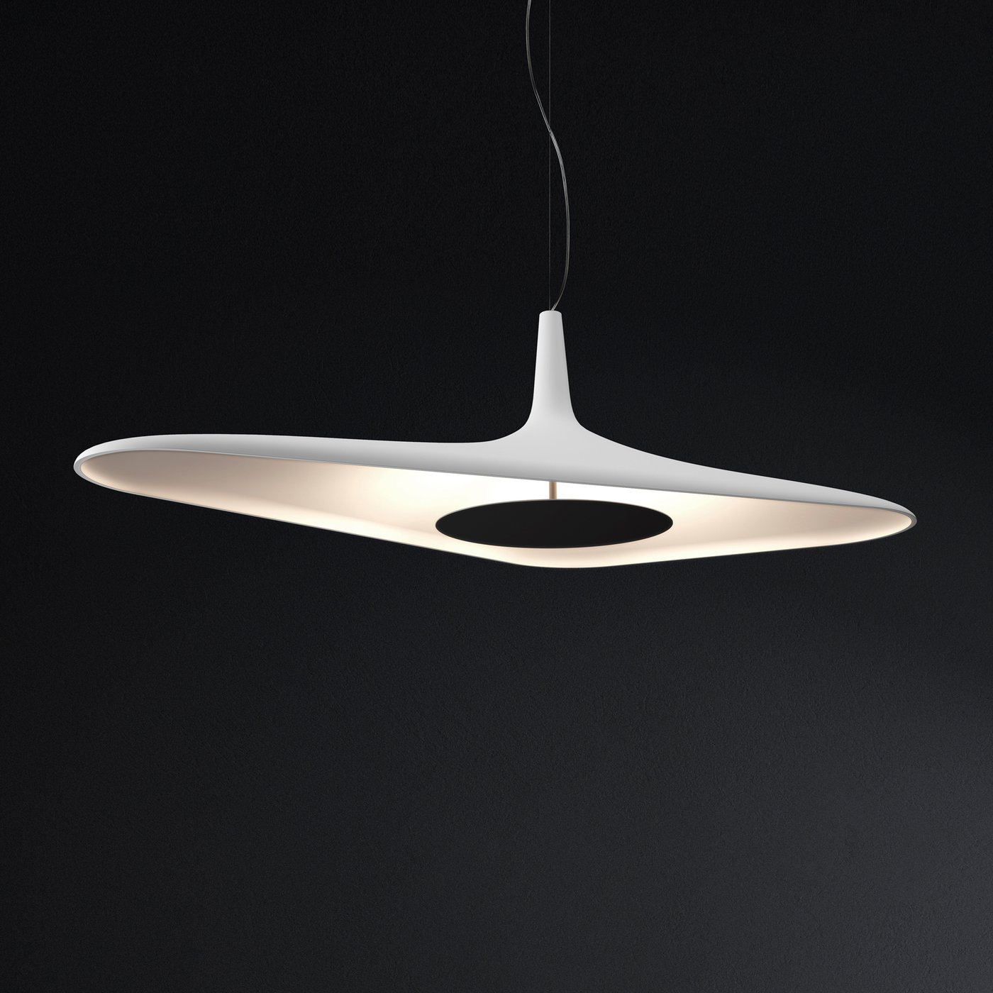 Luceplan Soleil Noir D89s LED pendant light white - 1D890S000002 | REUTER