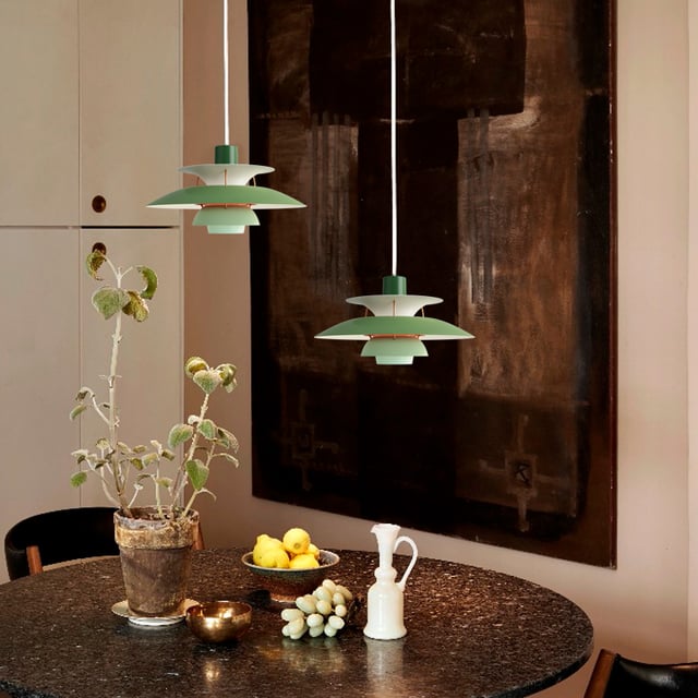 louis poulsen PH 5 pendant light dimmable, green - 5741095117 | REUTER
