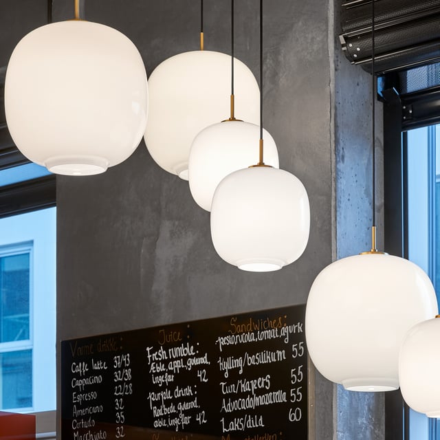 louis poulsen VL45 Radiohus pendant light dimmable, opaline